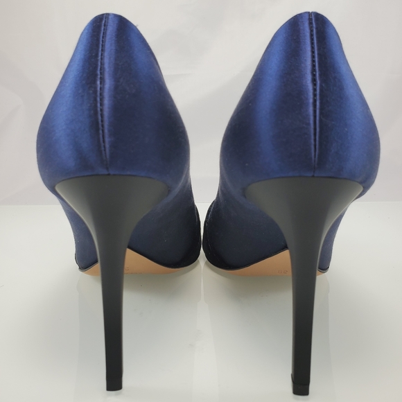 NWT$670 Oscar de la Renta Vik Velvet Satin Black Pumps Heels Sz 38 (US 8) - Picture 7 of 9